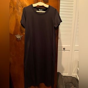 Uniqlo Black tee shirt dress, size L, tags on, never worn
